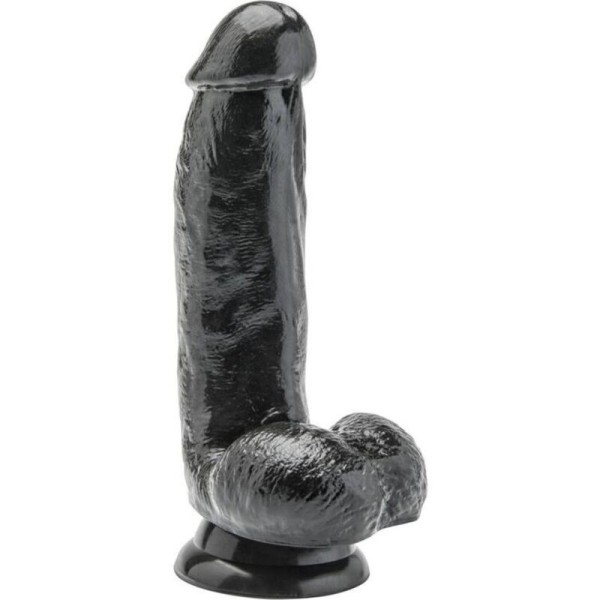 GET REAL - GODE 12 CM AVEC BOULES NOIRES GET REAL - Pénis réalistes
