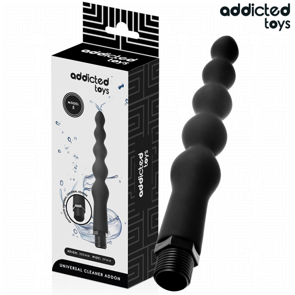 ADDICTED TOYS - LIMPIADOR ANAL CON ADAPTADOR UNIVERSAL MODELO 5 A