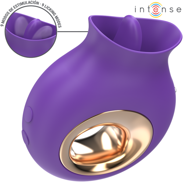 INTENSE - TULI STIMULATEUR CLITORIS 9 VIBRATIONS & 9 OSCILLATIONS VIOLET INTENSE FUN