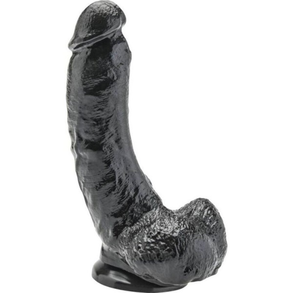 GET REAL - DILDO DE 20,5 CM CON BOLAS NEGRAS GET REAL - Penes rea
