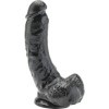 GET REAL - DILDO DE 20,5 CM COM BOLAS PRETAS GET REAL - Pênis realistas