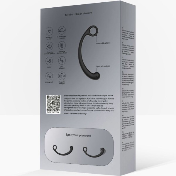 SNAIL VIBE - BAGUETTE DE MASSAGE VIBRANTE AXI NOIRE SNAIL VIBE