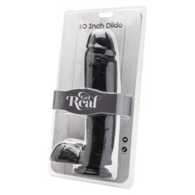 GET REAL - DILDO DE 25,5 CM CON BOLAS NEGRAS GET REAL - Penes rea