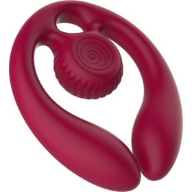 SNAIL VIBE - GIZI DUO STIMULATEUR POUR COUPLES TÉLÉCOMMANDE BOURGOGNE SNAIL VIBE