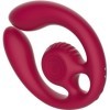 SNAIL VIBE - GIZI DUO STIMULATEUR POUR COUPLES TÉLÉCOMMANDE BOURGOGNE SNAIL VIBE
