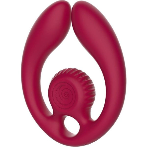 SNAIL VIBE - GIZI DUO STIMULATEUR POUR COUPLES TÉLÉCOMMANDE BOURGOGNE SNAIL VIBE
