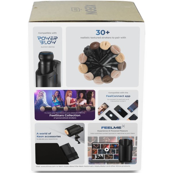 KIIROO - KEON WIFI COMBO MASTURBATEUR AUTOMATIQUE + FEEL STROKER KIIROO