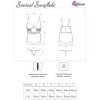LIVCO CORSETTI FASHION - SENSUAL SNOWFLAKE LC 90603 CHEMISE DE NOËL + STRING + BANDEAU S/M LIVCO CORSETTI SETS