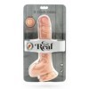 GET REAL - DILDO DOBLE DENSIDAD 25,5 CM BOLAS DE PIEL GET REAL