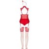 LIVCO CORSETTI FASHION - LIMPID SNOWFLAKES LC 90604 BODY + BAS + BANDEAU DE NOËL L/XL LIVCO CORSETTI SETS