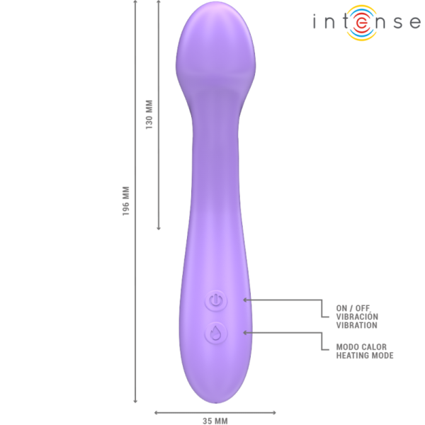 INTENSE - BECKY VIBRATEUR 19 CM CHAUFFANT 7 VIBRATIONS VIOLET INTENSE FUN