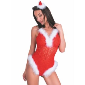 LIVCO CORSETTI FASHION - NAUGHTY SANTA CHRISTMAS BODYSUIT LC 90706 S/M LIVCO CORSETTI BODIES