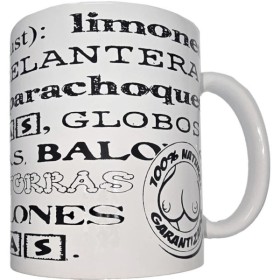 DIABLO PICANTE - CANECA BRANCA COM SEIOS SINÔNIMOS 370 ML DIABLO PICANTE