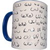 DIABLO PICANTE - MUG SEINS BLANCS AVEC ANSE BLEUE 370 ML DIABLO PICANTE