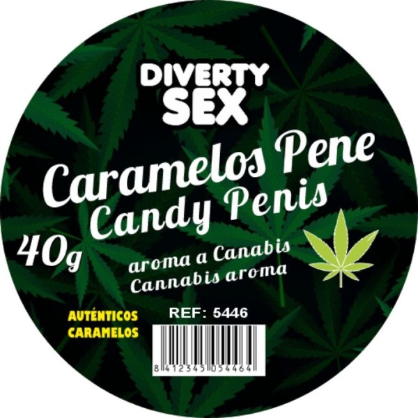 DIABLO GOLOSO - 20 BONBONS POUR PÉNIS ARÔME CANNABIS DIABLO GOLOSO