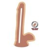 GET REAL - DILDO DOBLE DENSIDAD 17 CM BOLAS DE PIEL GET REAL