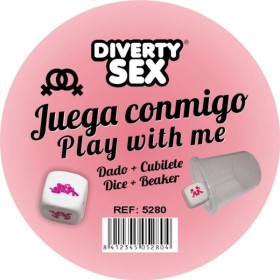 DIABLO PICANTE - DÉ DUR BLANC AVEC POSITIONS FÉMININES ET CUBE DIABLO PICANTE