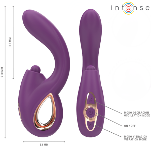 INTENSO - LALI VIBRADOR MULTIFUNCIÓN PUNTO G TAPPING & THRUST & V