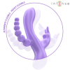 INTENSO - MIKO TRIPLE COELHO VIBRADOR E ESTIMULADOR E ANAL 7 VIBRAÇÕES ROXO INTENSO DIVERSÃO