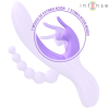 INTENSO - MIKO TRIPLE COELHO VIBRADOR E ESTIMULADOR E ANAL 7 VIBRAÇÕES ROXO INTENSO DIVERSÃO