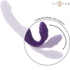 INTENSE - JILL DOBLE VIBRADOR 20 CM MORADO MANDO A DISTANCIA INTE