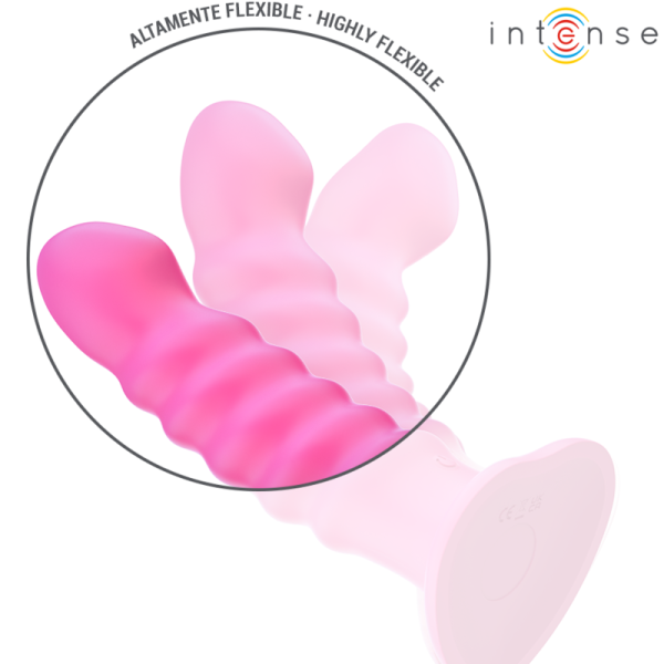 INTENSE - CINDY VIBRATEUR TAILLE L DESIGN SPIRALE 10 VIBRATIONS ROSE TÉLÉCOMMANDE INTENSE FUN
