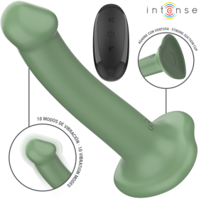 INTENSE - BECCA VIBRATEUR AVEC VENTOUSE 10 VIBRATIONS TÉLÉCOMMANDE VERTE INTENSE FUN