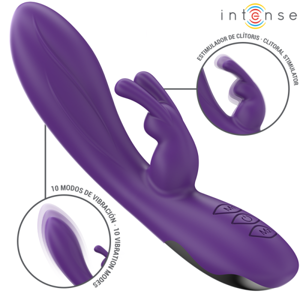 INTENSE - RANDALL VIBRATEUR RABBIT 10 VIBRATIONS VIOLET INTENSE FUN