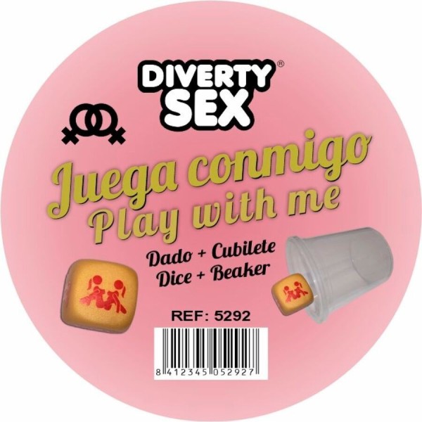 DIABLO PICANTE - DÉS DORÉS AVEC POSITIONS DE FEMMES ET CUBE DIABLO PICANTE