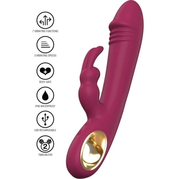 TOYJOY - VIBRADOR TAYGETA CONEJO TOYJOY - Vibradores de conejo