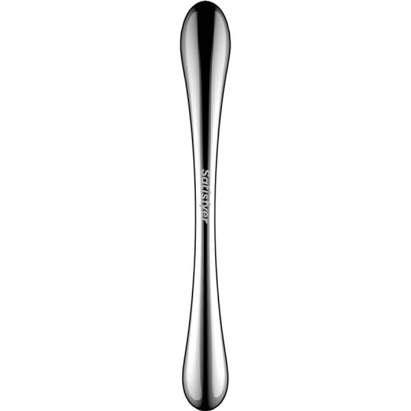 SATISFYER - COSMIC CREST 1 GODEMICHET DOUBLE EXTRÉMITÉ EN ACIER INOXYDABLE SATISFYER DILDO