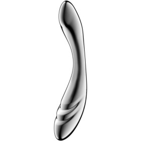 SATISFYER - PURE GRAVITY 3 GODEMICHET DOUBLE EXTRÉMITÉ EN ACIER INOXYDABLE SATISFYER DILDO
