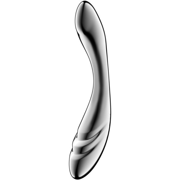 SATISFYER - PURE GRAVITY 3 GODEMICHET DOUBLE EXTRÉMITÉ EN ACIER INOXYDABLE SATISFYER DILDO