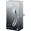 SATISFYER - PURE GRAVITY 3 GODEMICHET DOUBLE EXTRÉMITÉ EN ACIER INOXYDABLE SATISFYER DILDO