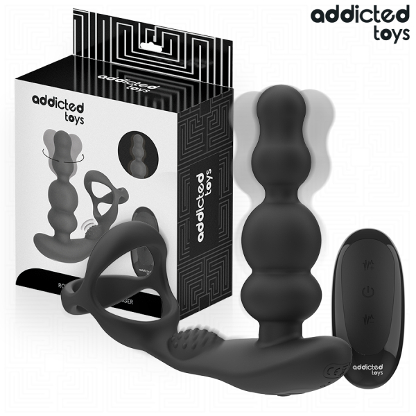 ADDICTED TOYS - MASSEUR DE PROSTATE ROTATIF À TÉLÉCOMMANDE ADDICTED TOYS