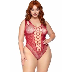 LEG AVENUE - 81641X BODY SANS COUTURE BORDEAUX TAILLE 1X/2X LEG AVENUE TEDDIES