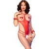 CHILIROSE - CR 4874 BODY ROUGE SANS ENTREJAMBE OUVERT L/XL CHILIROSE BODIES