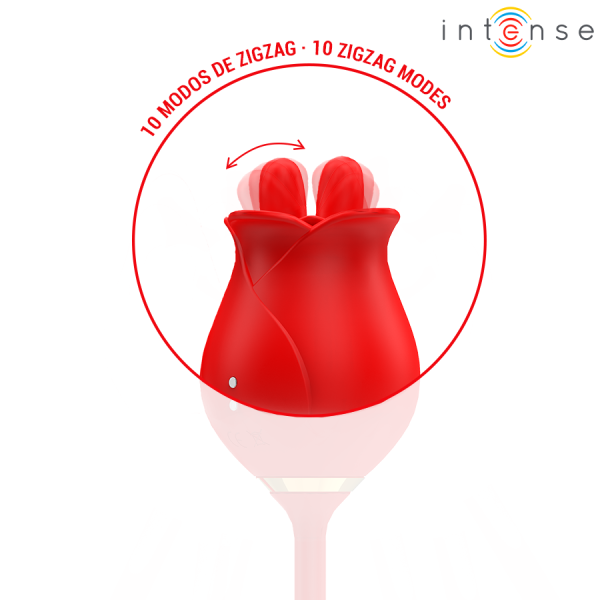 INTENSE - MELANIE DOUBLE STIMULATEUR DE CLITORIS AVEC LANGUE EN ZIGZAG INTENSE FUN