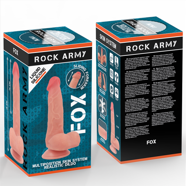 ROCKARMY - RENARD EN SILICONE LIQUIDE 19 CM -O- 3,2 CM ROCK ARMY