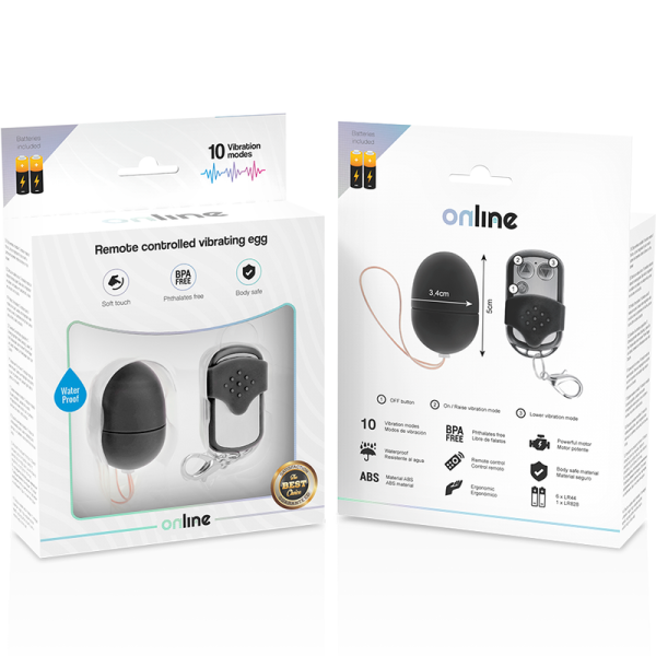 Achetez Oeuf Vibrant Télécommande S Noir - Pas Cher & Livraison Discrète
