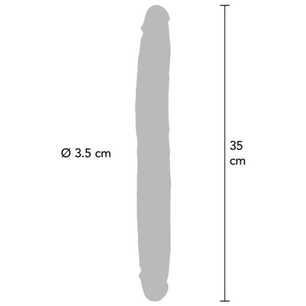 GET REAL - DILDO DOBLE DE SILICONA CARAMELO 35 CM GET REAL