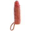 GET REAL - FUNDA PARA PENE DE SILICONA HIDRATANTE CARAMELO 16 CM 