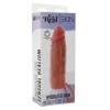 GET REAL - MANCHON PÉNIS EN SILICONE HYDRATANT CARAMEL 16 CM GET REAL