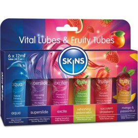 KIT LUBRIFICANTE VITAL & FRUITY PARA PELE - 6 x 12 ML PELES