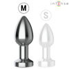 INTENSE - PLUG ANAL VIBRANT EN MÉTAL AVEC LUMIÈRES LED ET TÉLÉCOMMANDE - TAILLE M INTENSE ANAL TOYS