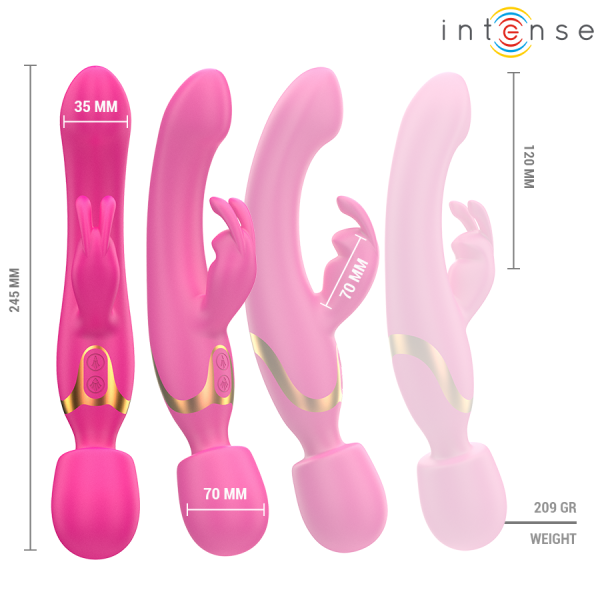 INTENSE - WINONA DOUBLE VIBRATEUR LAPIN & BAGUETTE INTENSE FUN