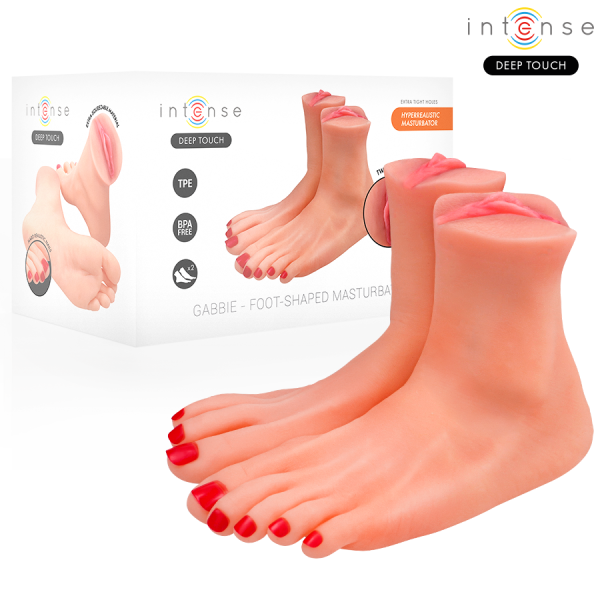 INTENSE DEEP TOUCH - GABBIE MASTUBADOR DEUX PIÈCES EN FORME DE PIED INTENSE DEEP TOUCH