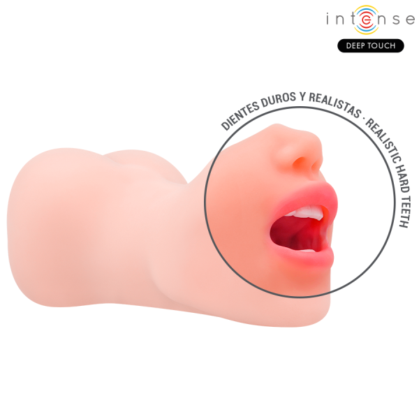 INTENSE DEEP TOUCH - MASTURBATEUR À DOUBLE BOUCHE ET VAGIN RILEY INTENSE DEEP TOUCH