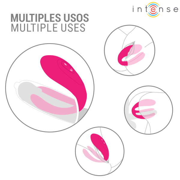 INTENSE - JULIA DOUBLE VIBRATEUR À PINCE STIMULATEUR AVEC TÉLÉCOMMANDE INTENSE COUPLES TOYS