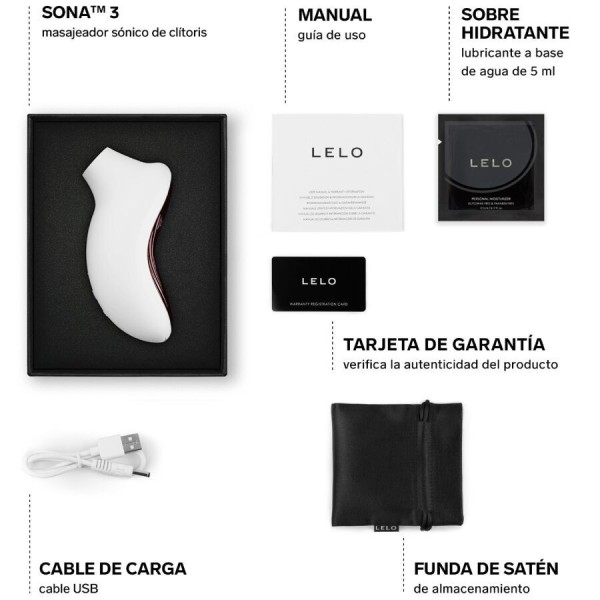 LELO - SONA 3 CREMA SONICA DE MASAJE PARA CLITORAL LELO - Masajis